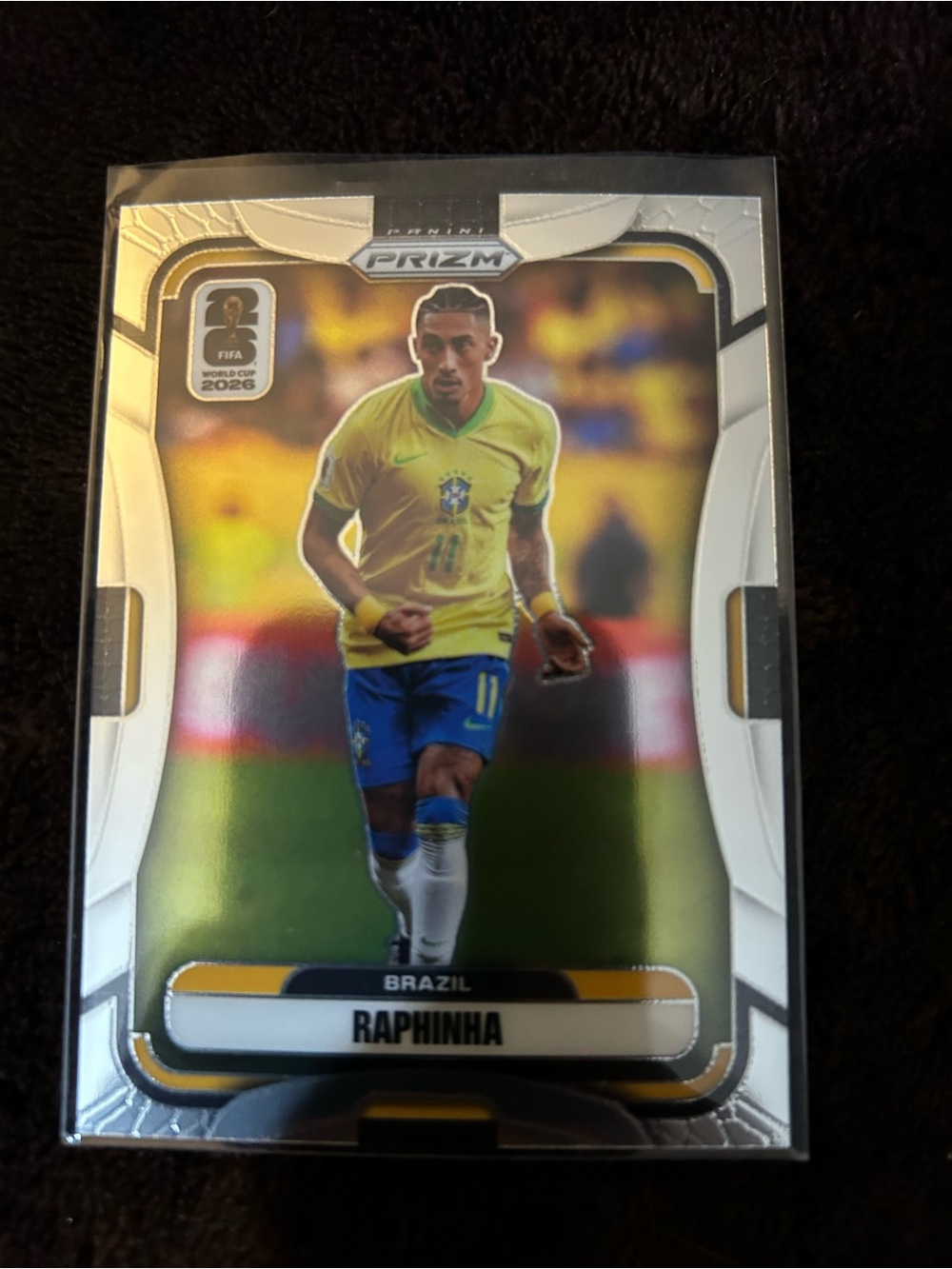 Panini Raphinha Brazil Soccer Card - Yellow/Blue